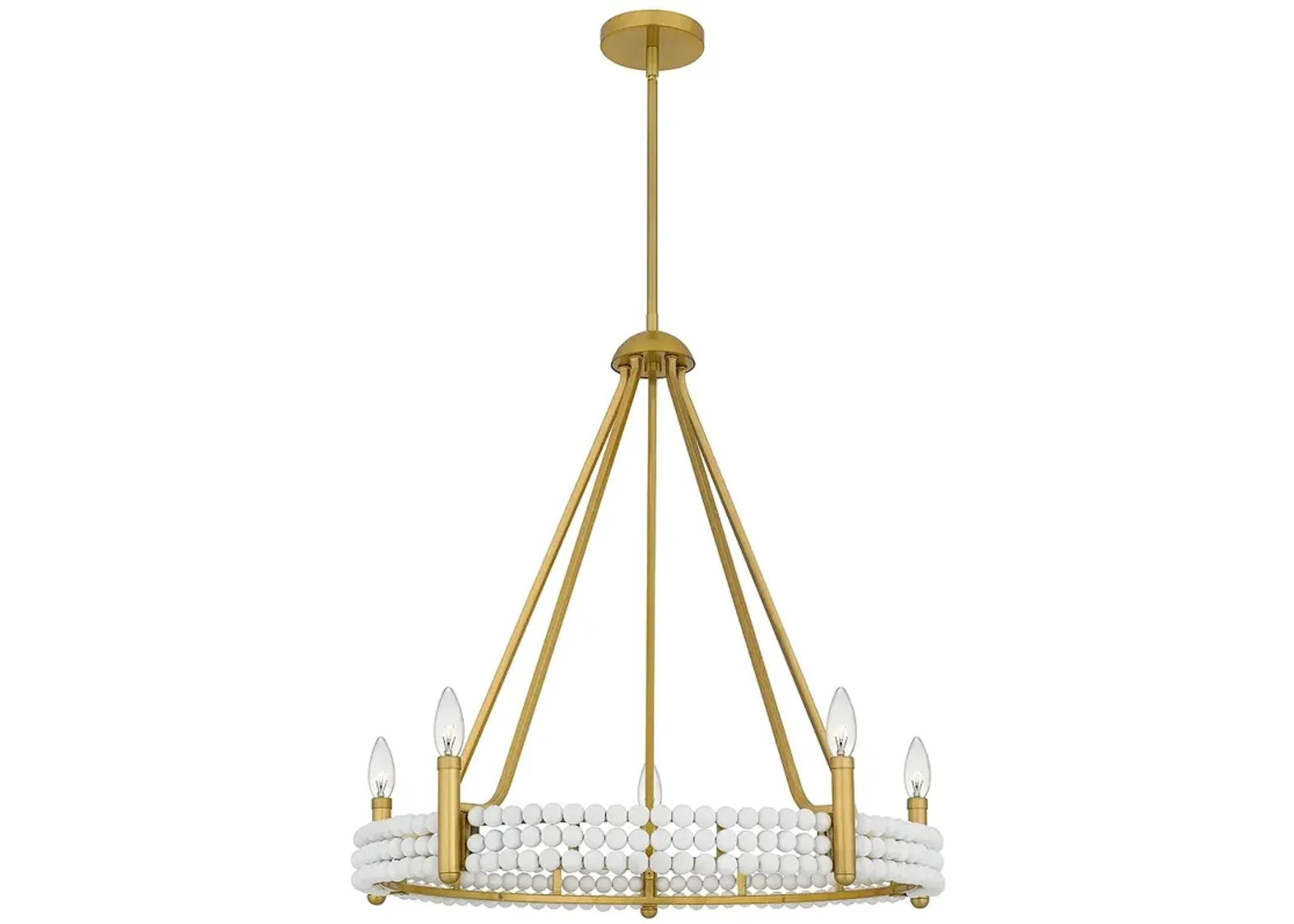 Molly 5-Light Brushed Gold Chandelier