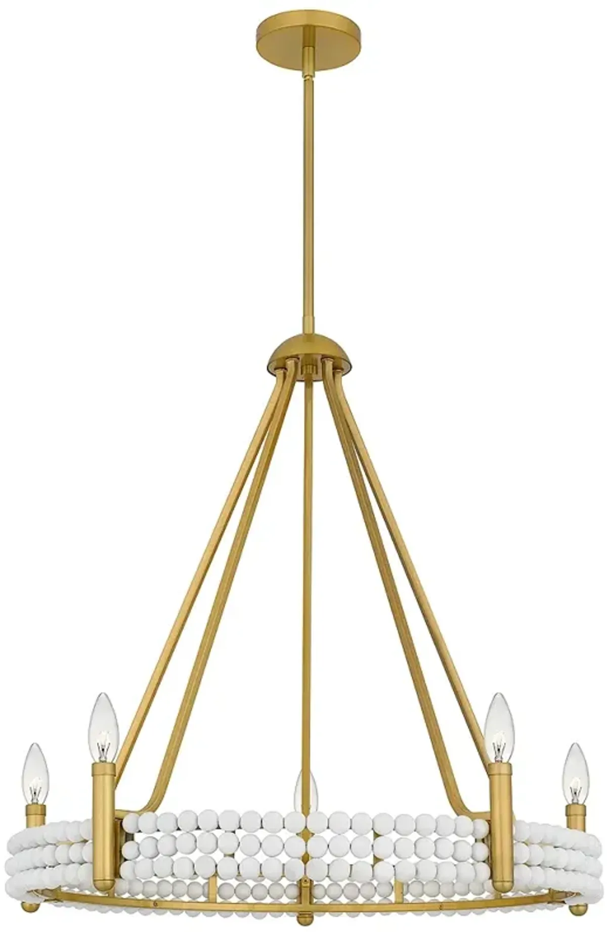 Molly 5-Light Brushed Gold Chandelier