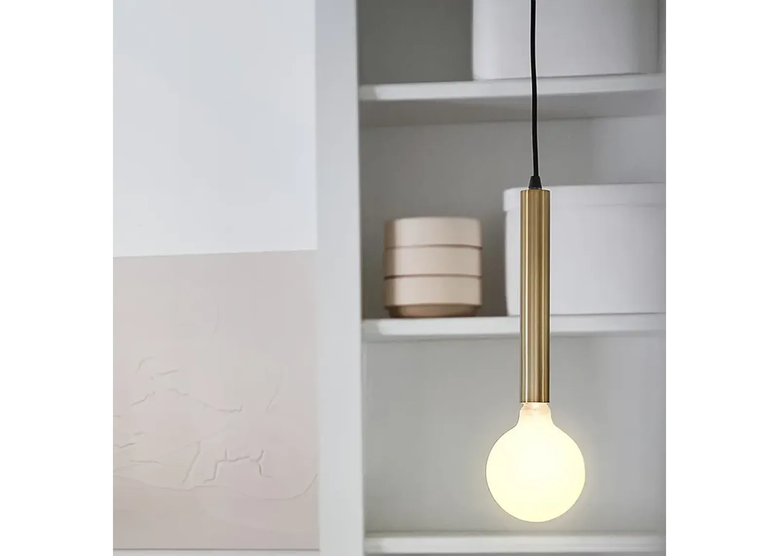 Lark Bobbie 5 1/2" Wide Lacquered Brass Mini Pendant