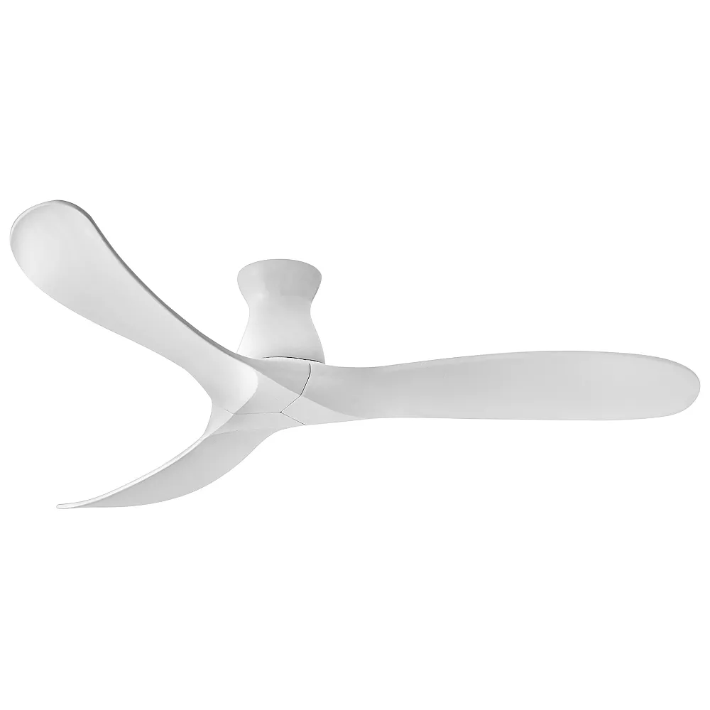 60" Hinkley Swell Matte White Damp Rated Hugger Smart Fan