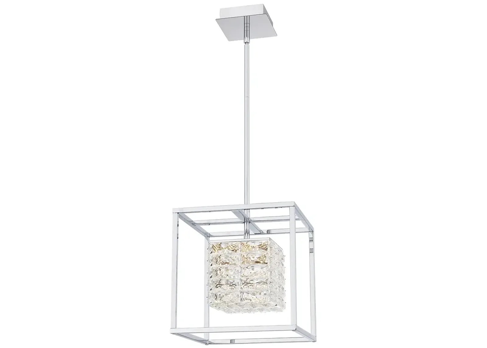 Dazzle Integrated LED Polished Chrome Pendant Light