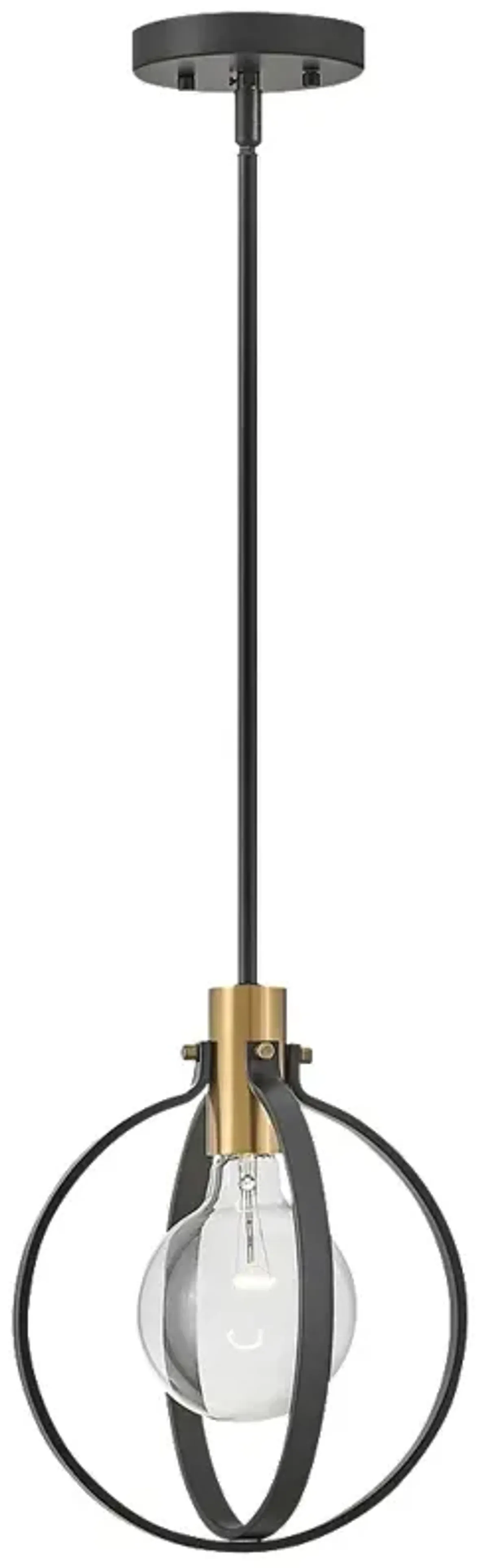 Lark-Cirque Pendant-Single Light Pendant-Black-Lacquered Brass