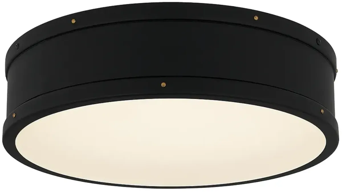 Ahoy Integrated LED Matte Black Flush Mount