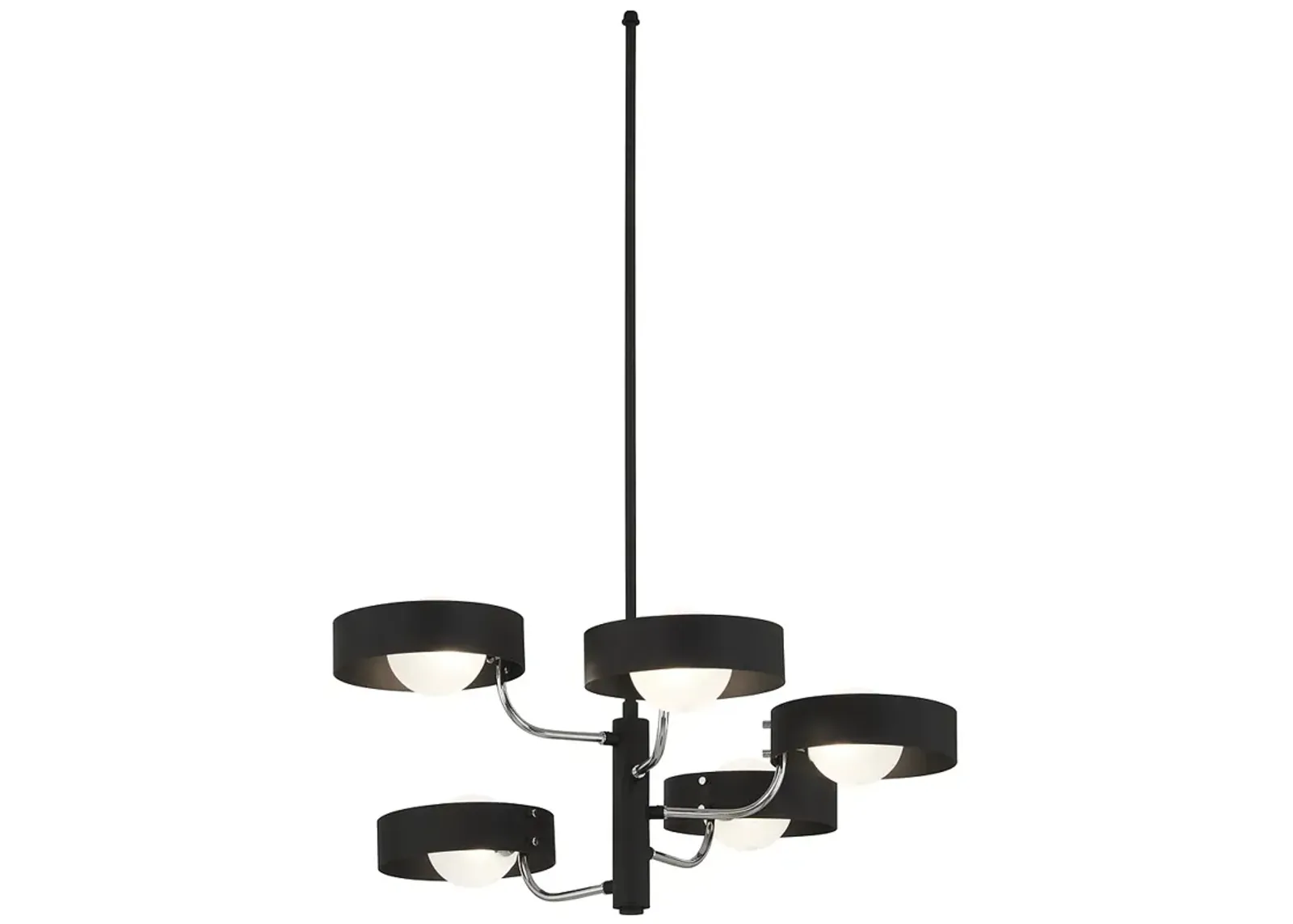 George Kovacs Lift Off 5-Light Sand Coal Chandelier