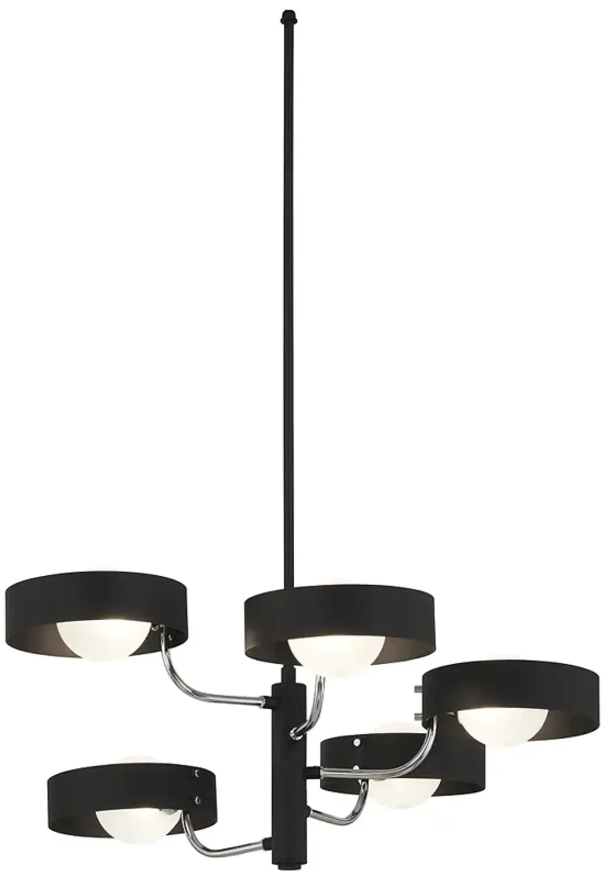 George Kovacs Lift Off 5-Light Sand Coal Chandelier