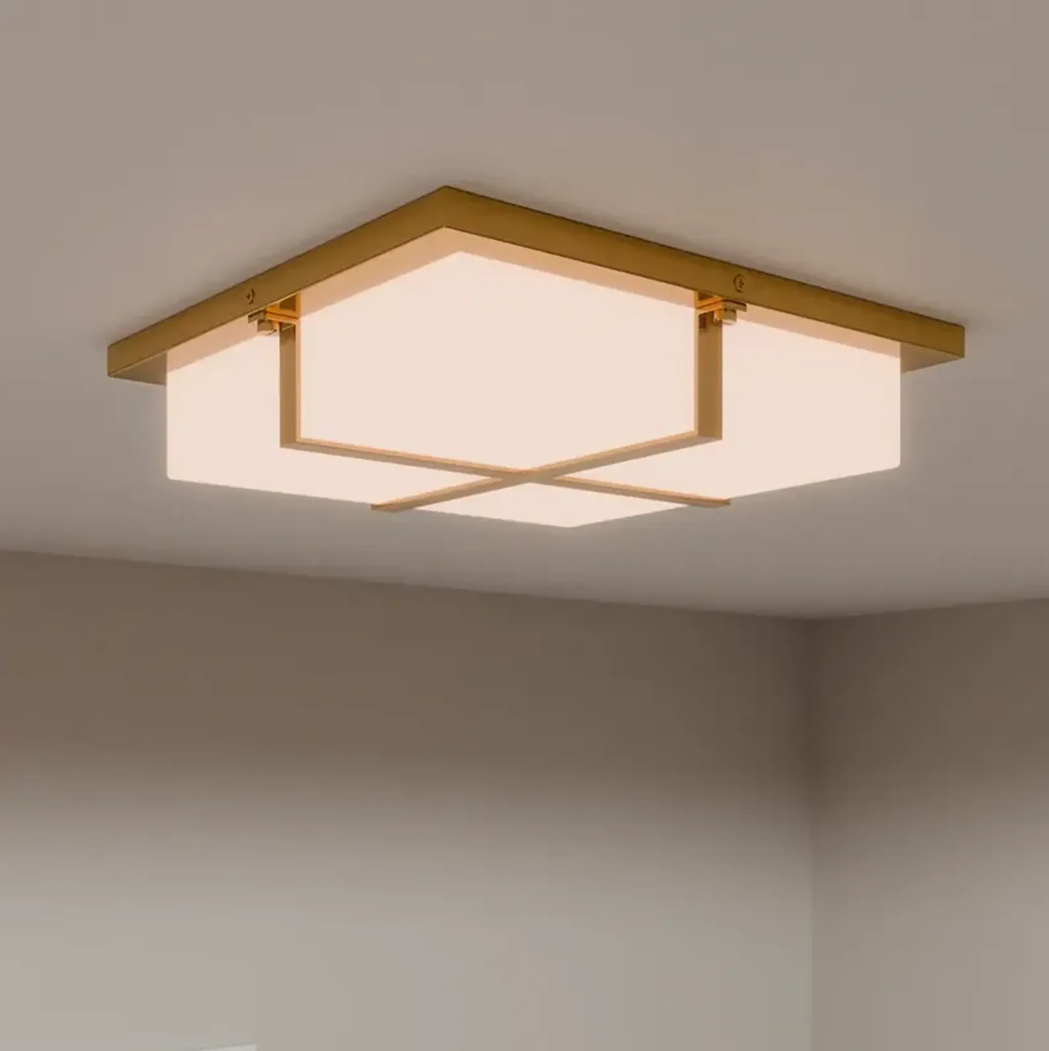 Armstrong Integrated Led Brushed Gold Flush Mount Lamps Plus ...