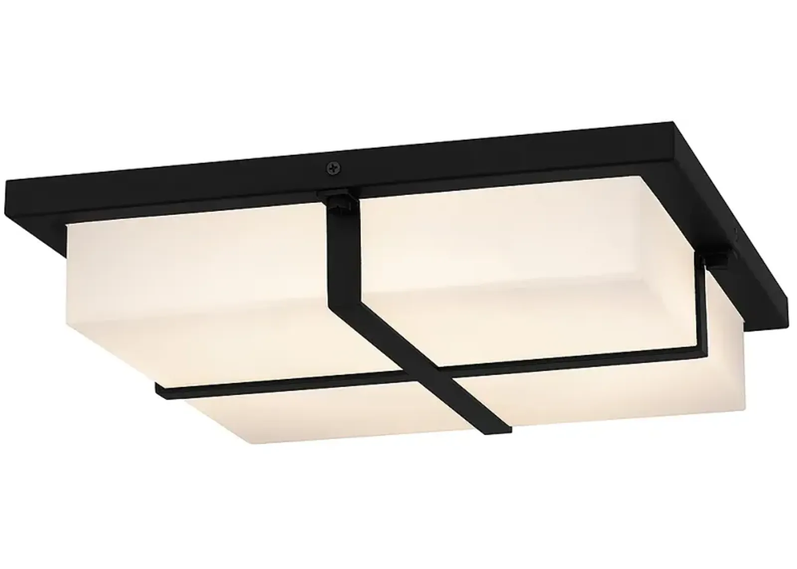 Armstrong Integrated LED Matte Black Flush Mount