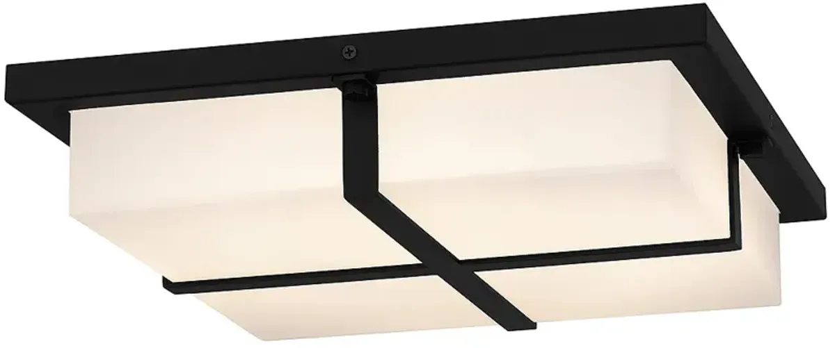 Armstrong Integrated LED Matte Black Flush Mount