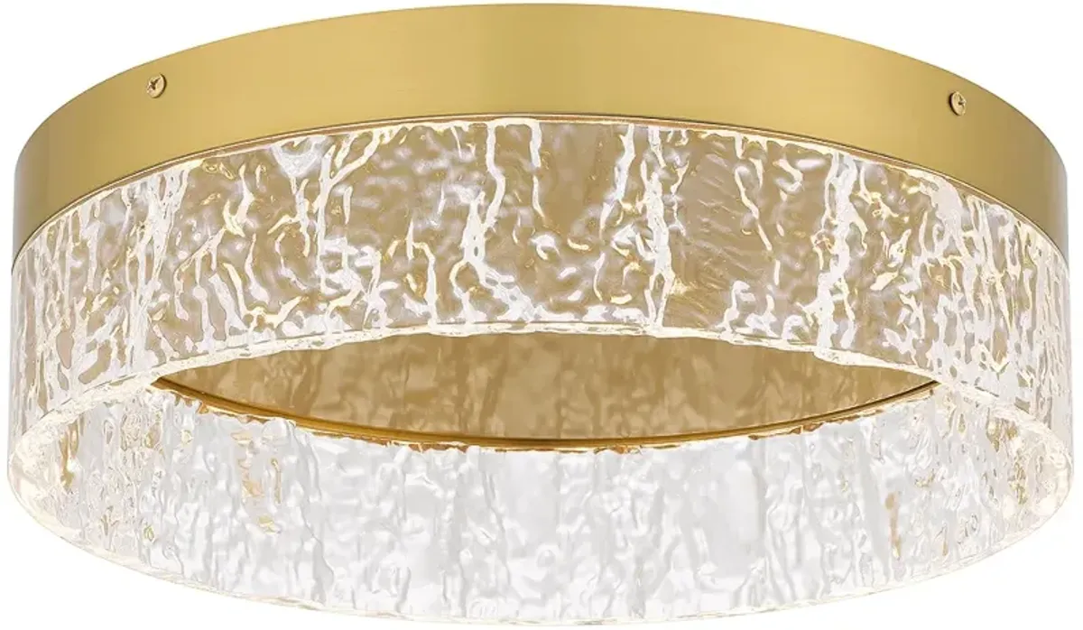 Vistaria Integrated LED Brushed Gold Flush Mount