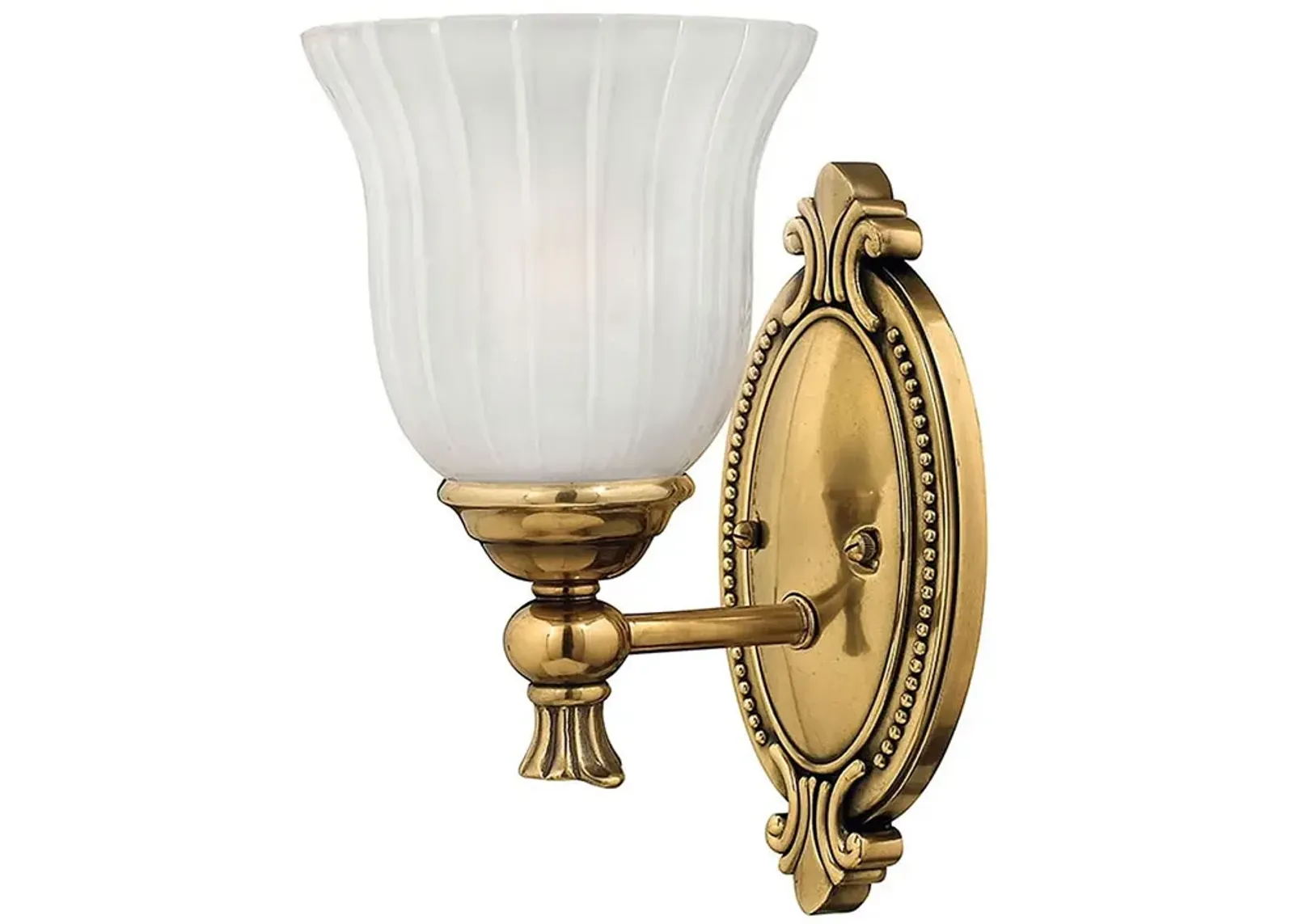 Hinkley Francoise 11" High Burnished Brass Bath Vanity Light