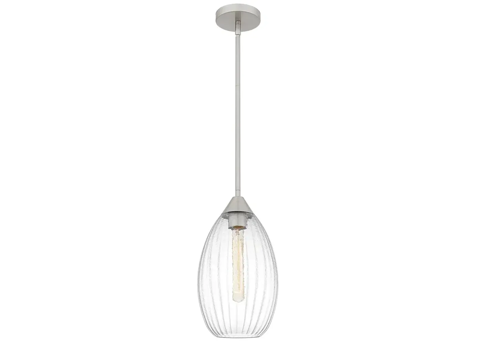 Marza 1-Light Brushed Nickel Mini Pendant