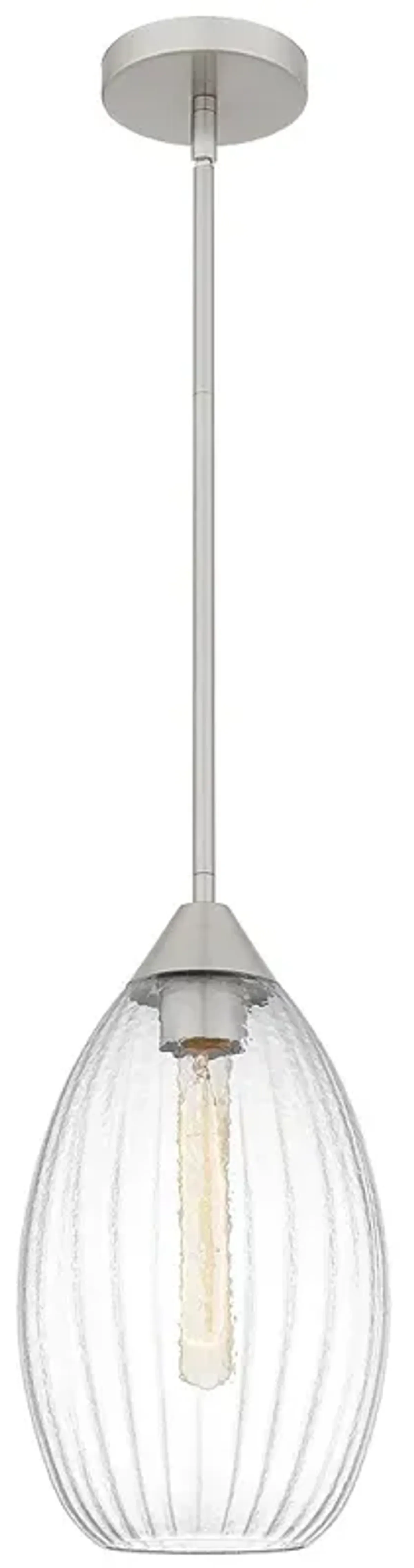 Marza 1-Light Brushed Nickel Mini Pendant