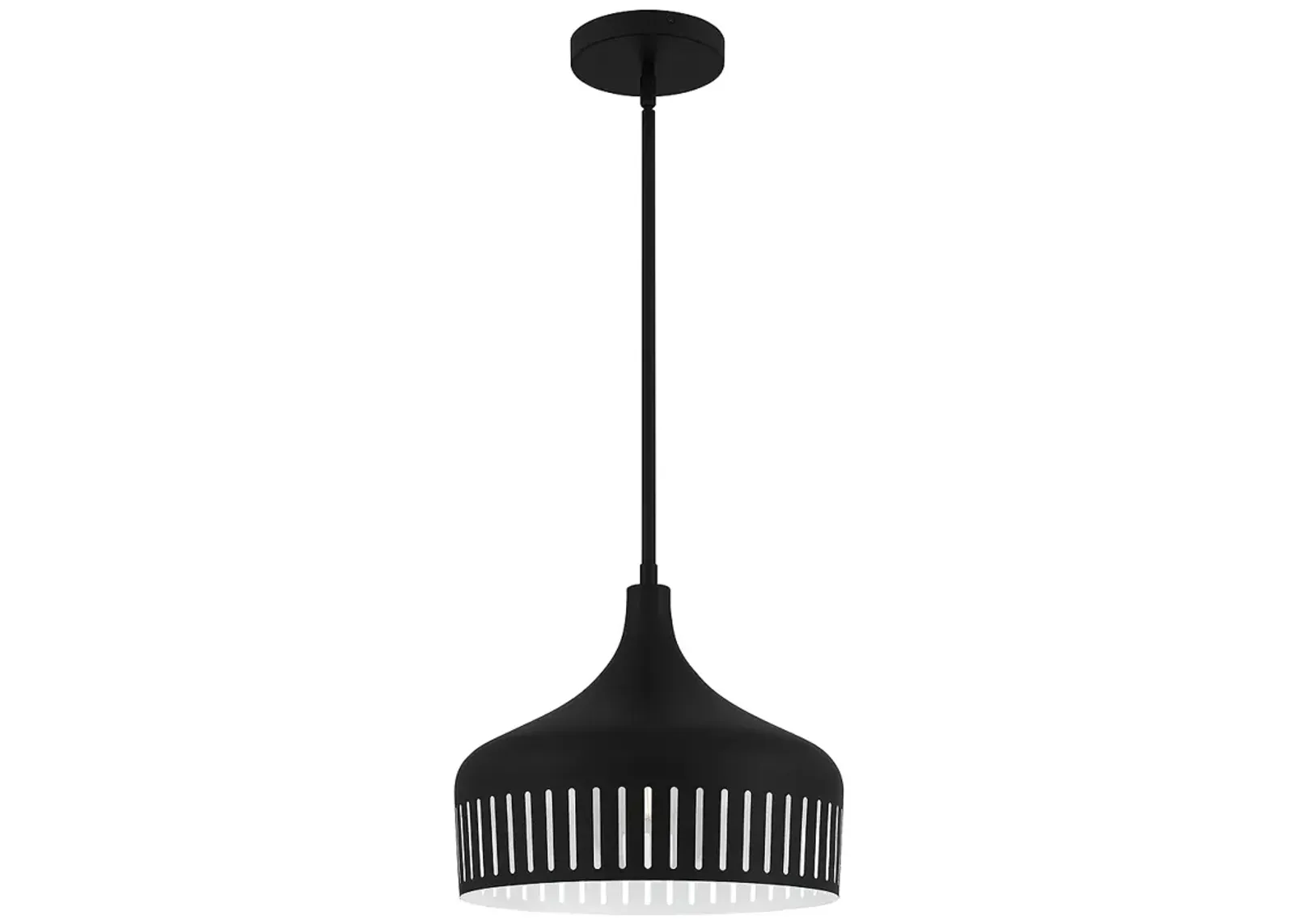 Keagan 1-Light Matte Black Pendant Light