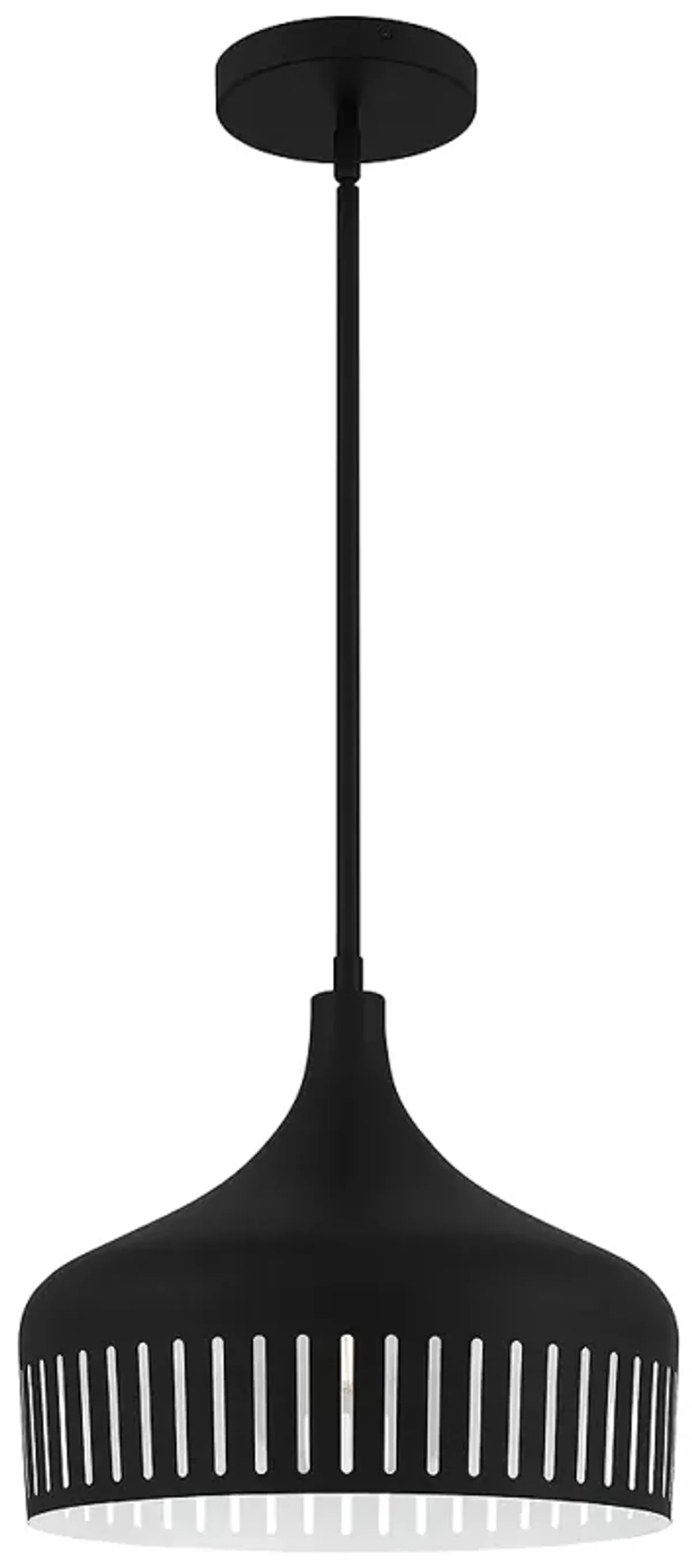 Keagan 1-Light Matte Black Pendant Light