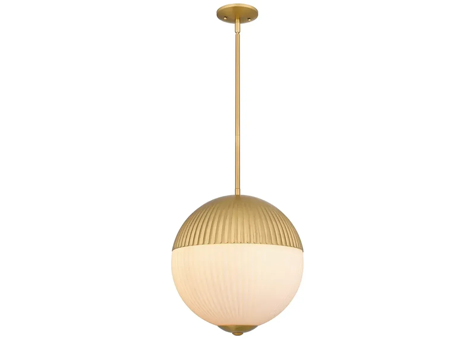 Mia 2-Light Brushed Gold Pendant Light