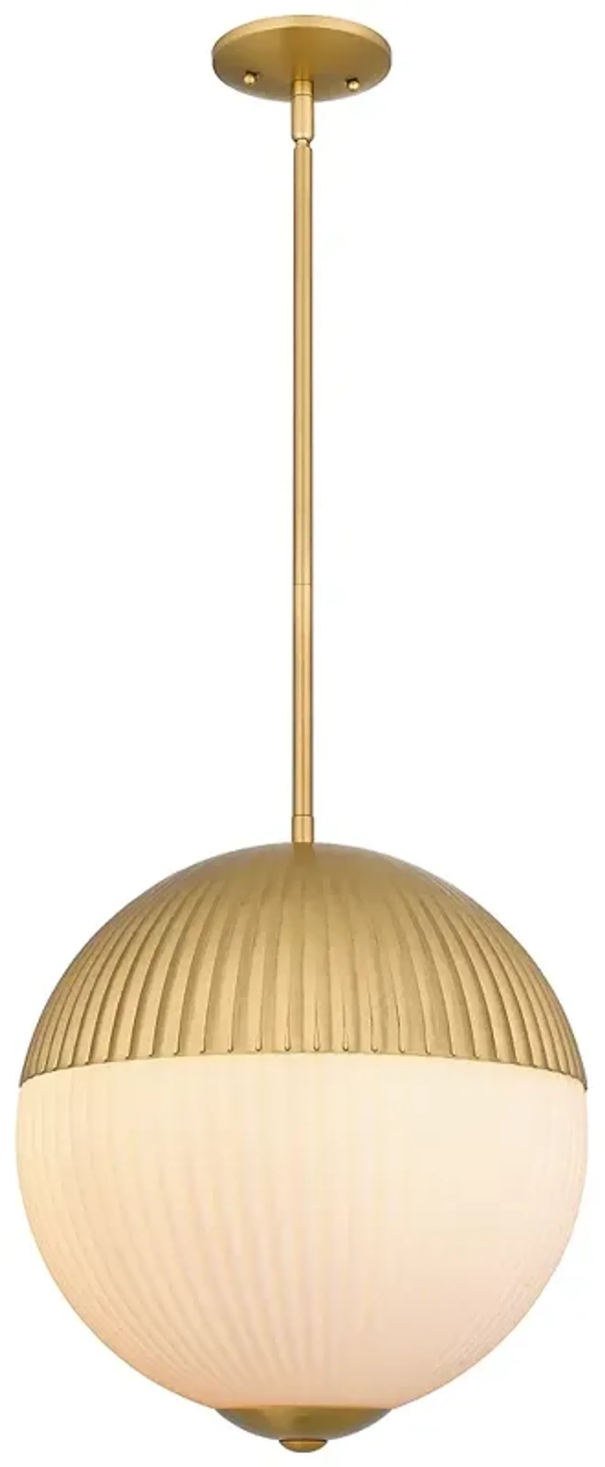 Mia 2-Light Brushed Gold Pendant Light