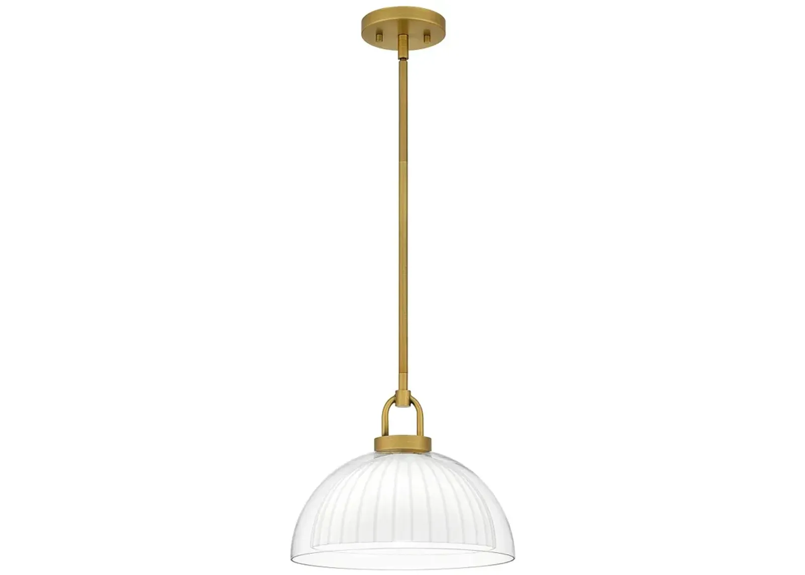 Jansen 1-Light Brushed Gold Pendant Light