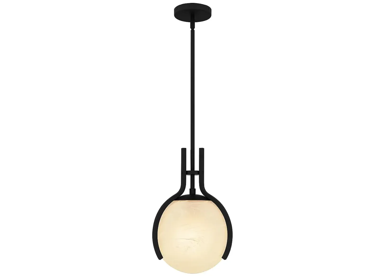 Orbit 1-Light Matte Black Pendant Light