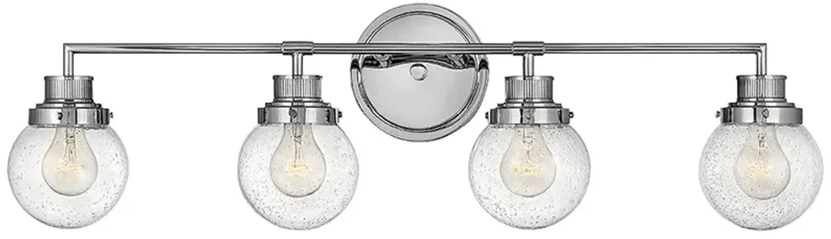 Poppy 33 1/4" Wide Chrome Bath Light by Hinkley Lighting