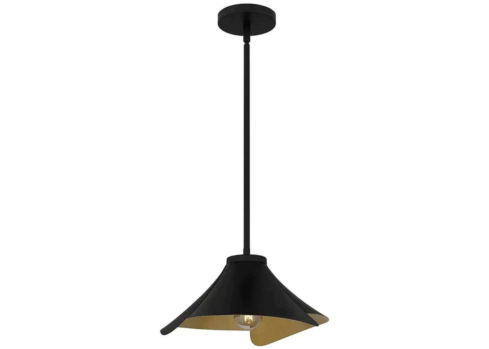 Wisp 1-Light Matte Black Pendant Light