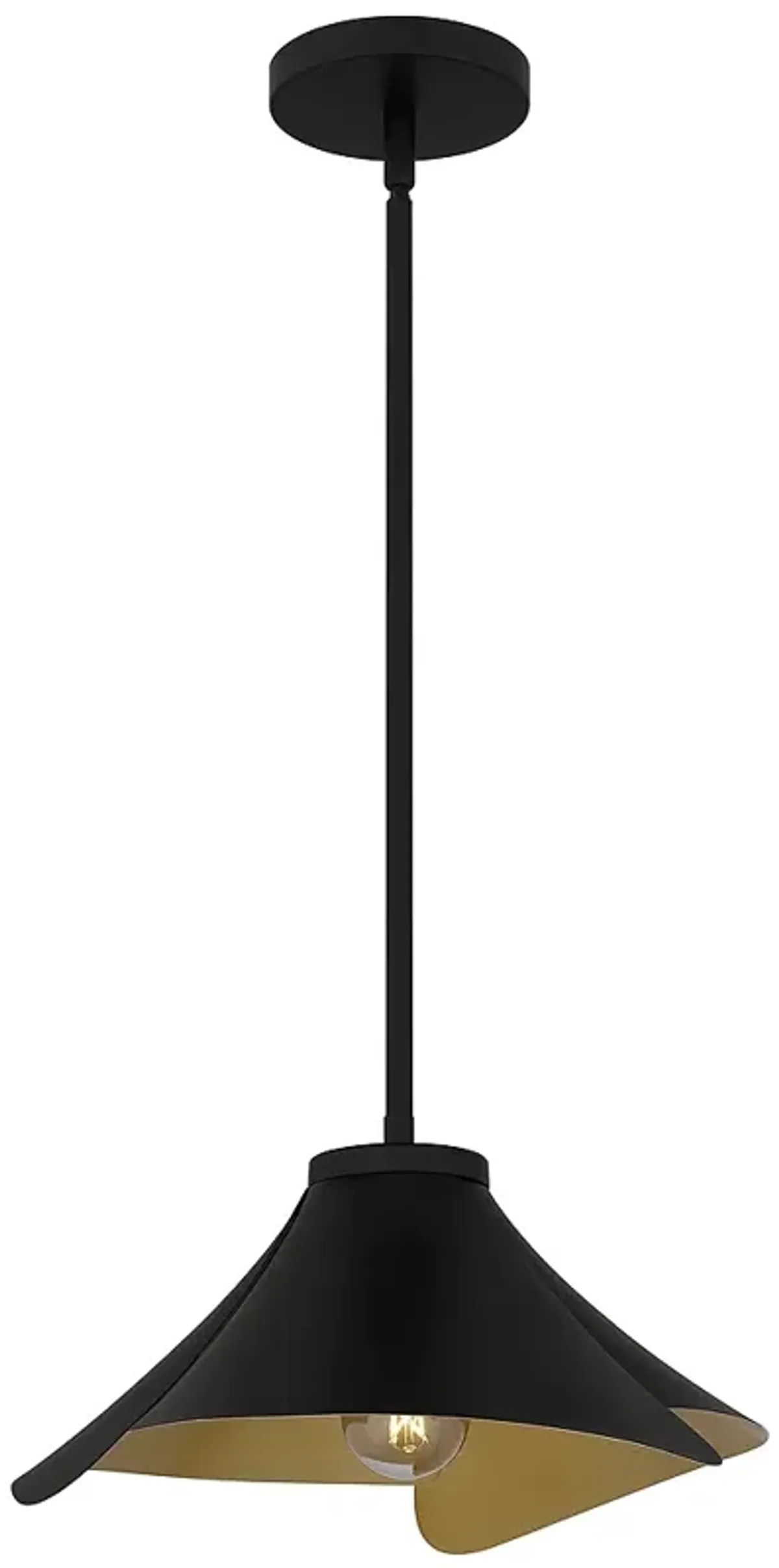 Wisp 1-Light Matte Black Pendant Light