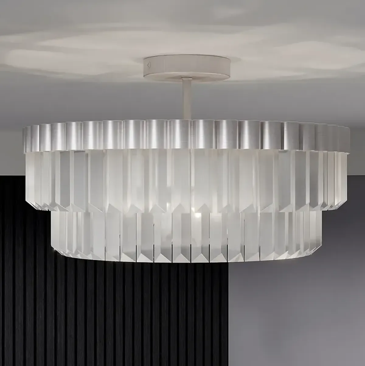 Quoizel Starlight 18 1/2" Wide Brushed Nickel Ceiling Light