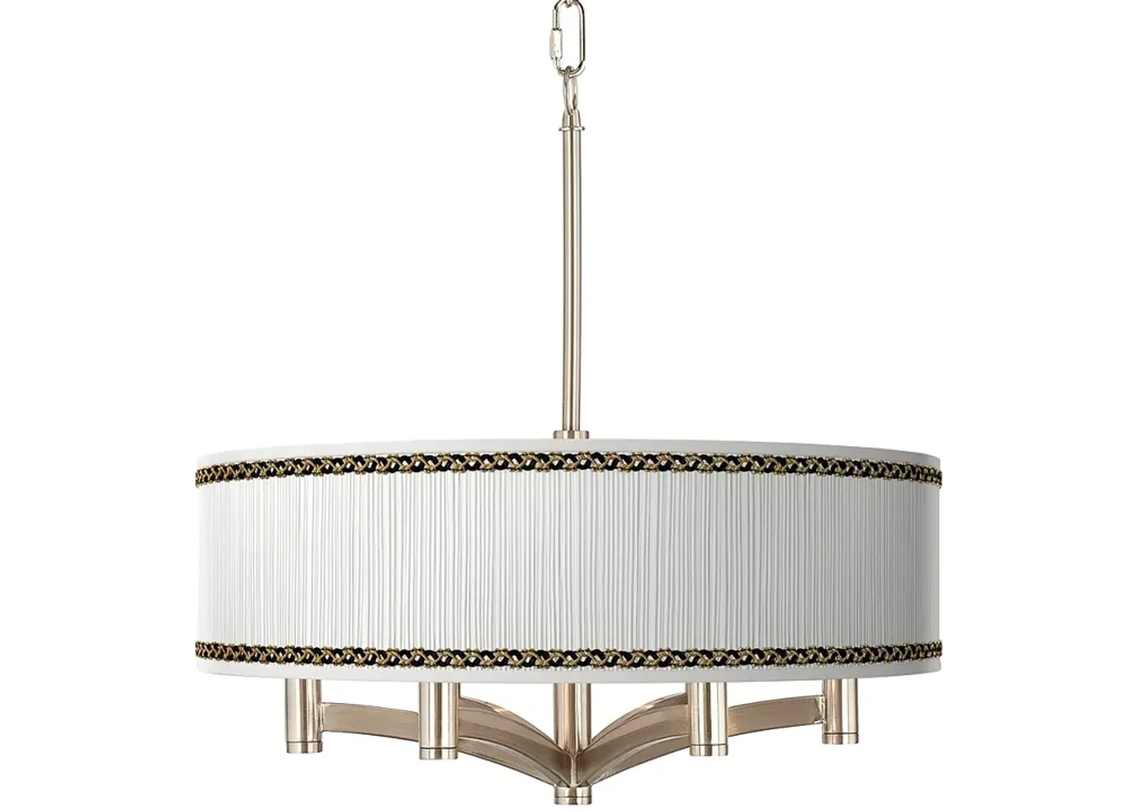 Grace Ava 6-Light Nickel Pendant Chandelier