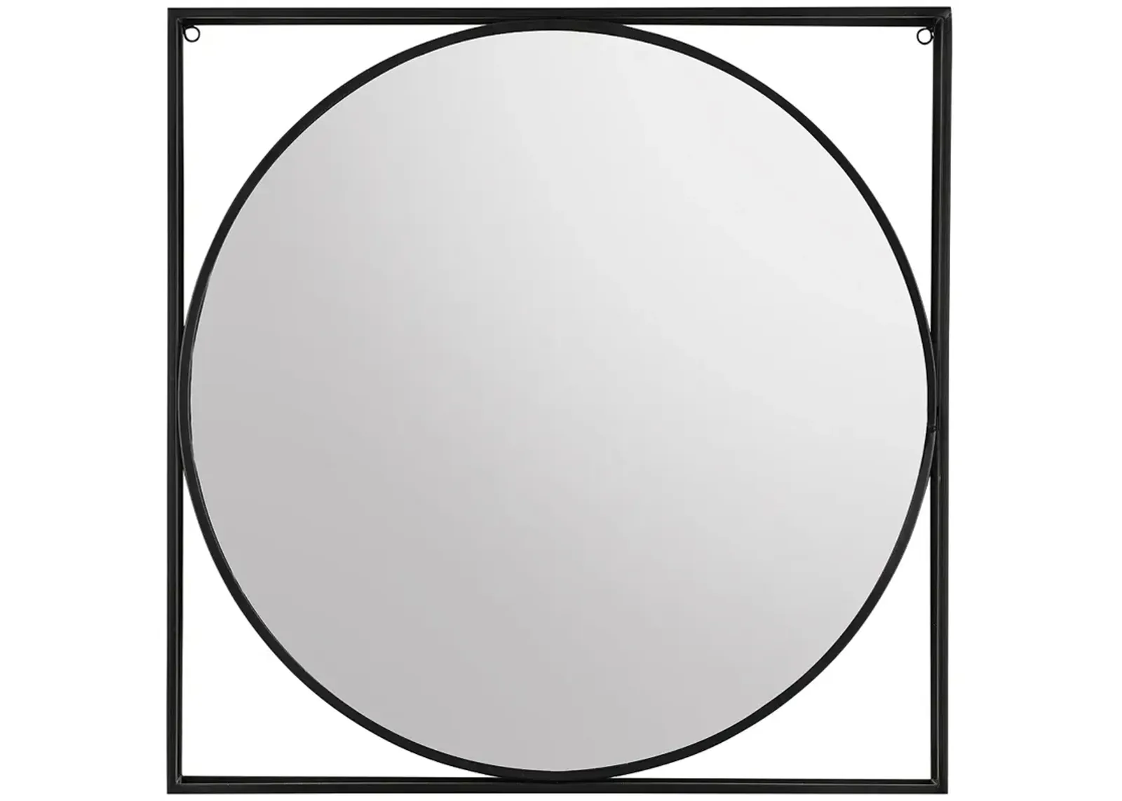 Crestview Collection Quincy Black 30" Square Wall Mirror