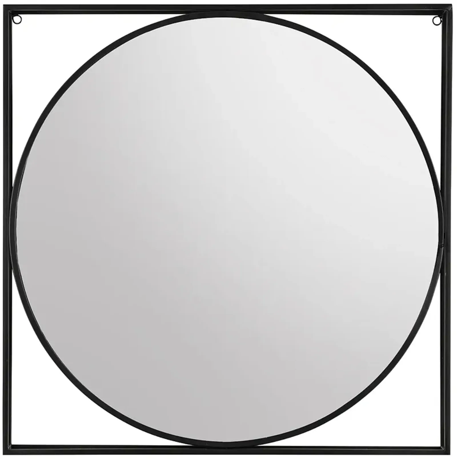 Crestview Collection Quincy Black 30" Square Wall Mirror