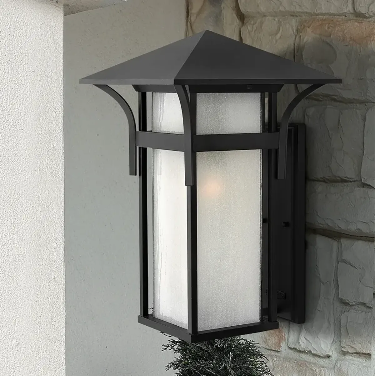 Hinkley Harbor 20 1/2" High Satin Black Outdoor Wall Light