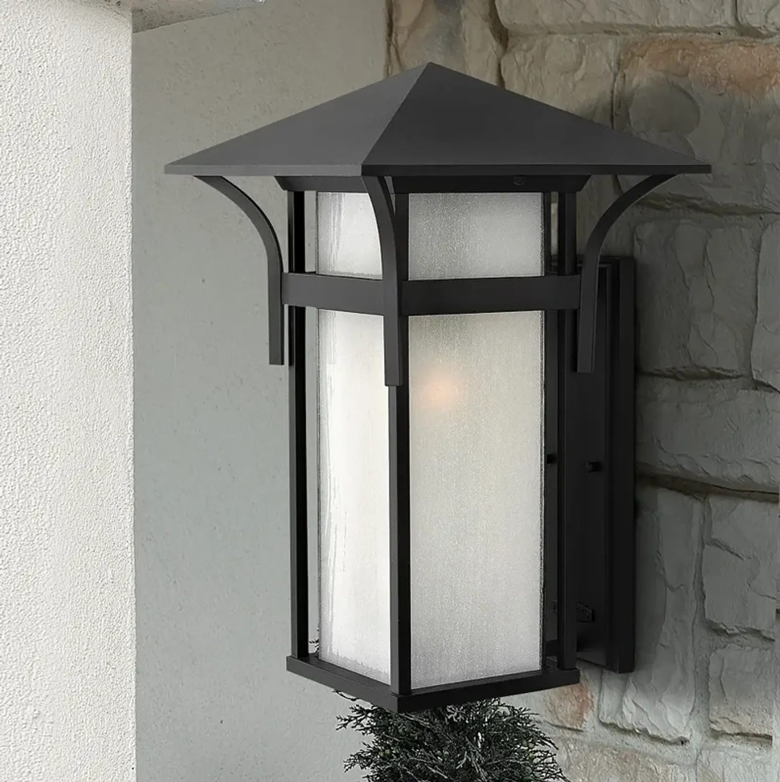 Hinkley Harbor 20 1/2" High Satin Black Outdoor Wall Light