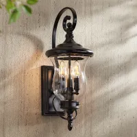 Carriage 22" High Bronze LED Outdoor Wall Light