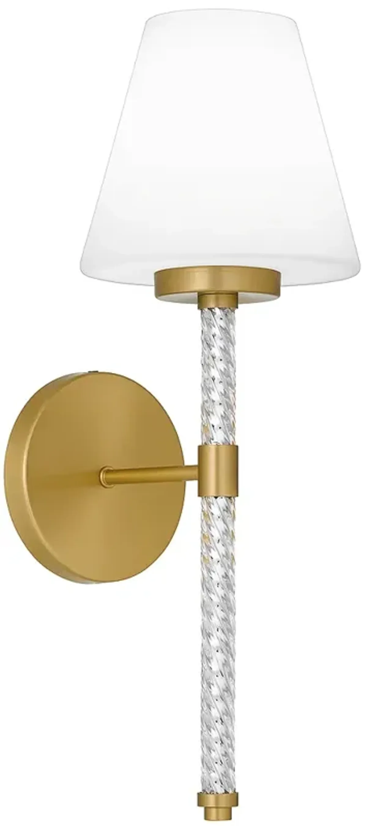 Andrea 1-Light Brushed Gold Wall Sconce