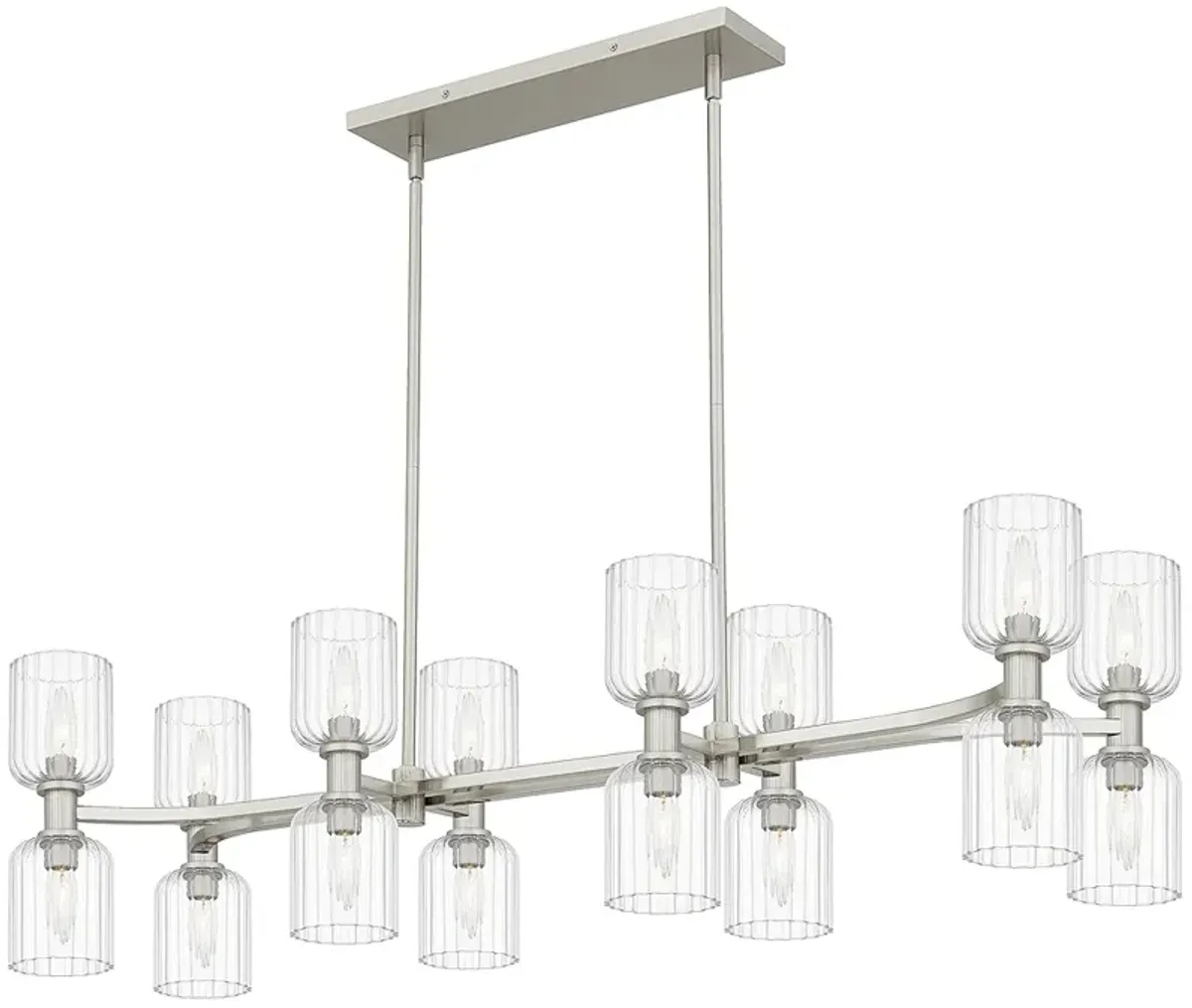 Ramada 16-Light Brushed Nickel Island Light