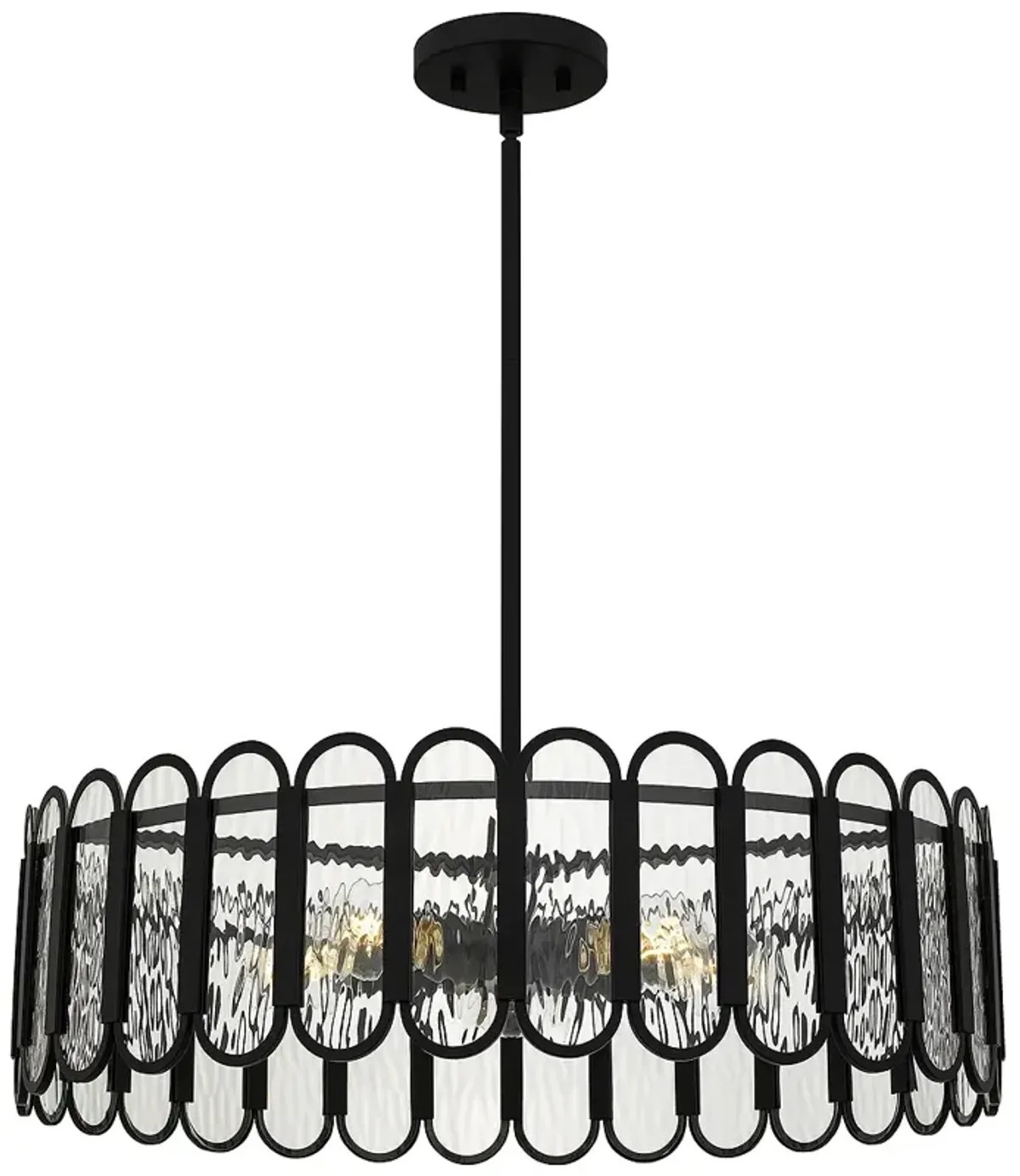 Vera 5-Light Matte Black Pendant Light