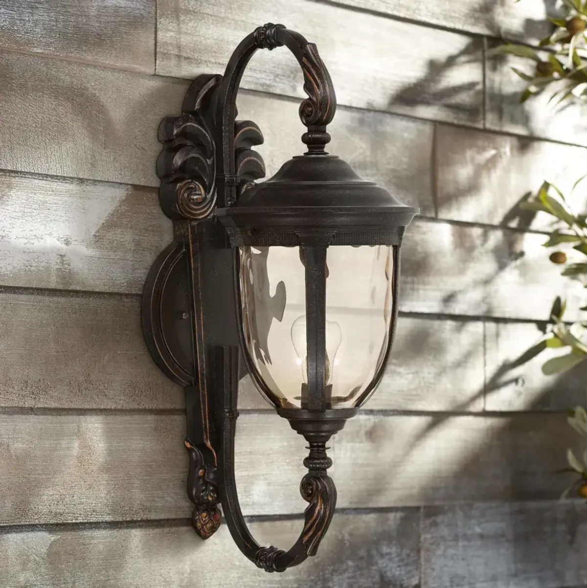 Bellagio 26" High Bronze Upbridge Outdoor Wall Light