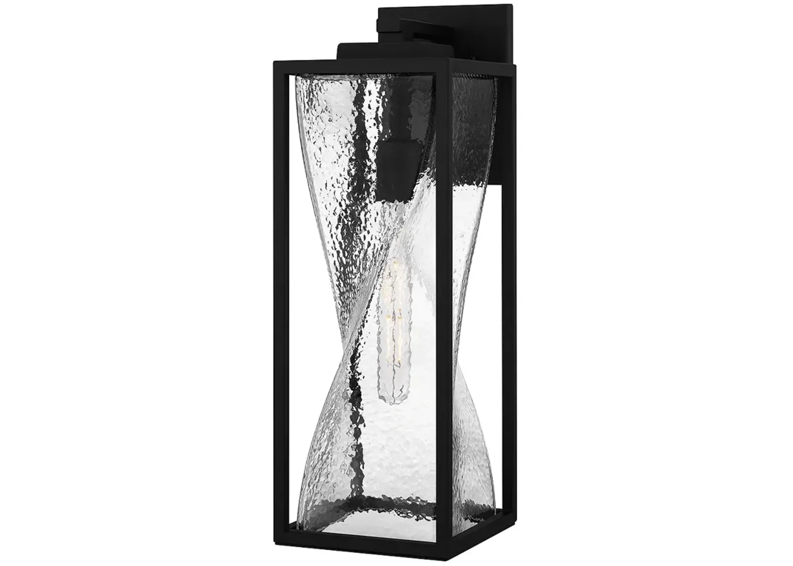 Zarah 1-Light Matte Black Outdoor Wall Lantern