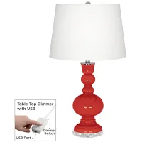 Cherry Tomato Apothecary Table Lamp with Dimmer