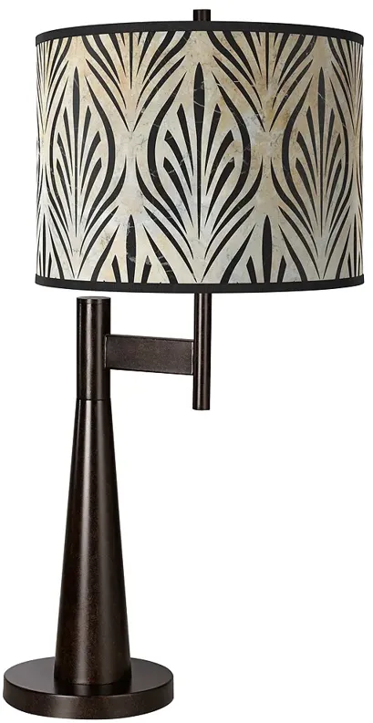 Giclee Glow Novo 30 3/4" Modern Bronze Calathea Gem Table Lamp