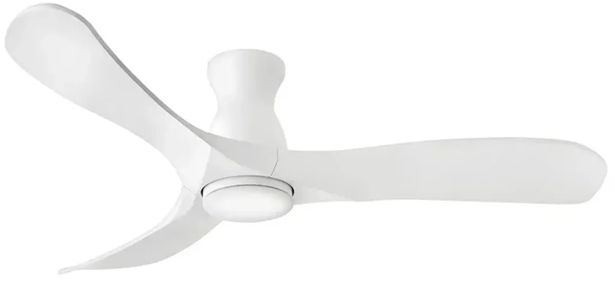 56" Hinkley Swell Matte White LED Smart Ceiling Fan