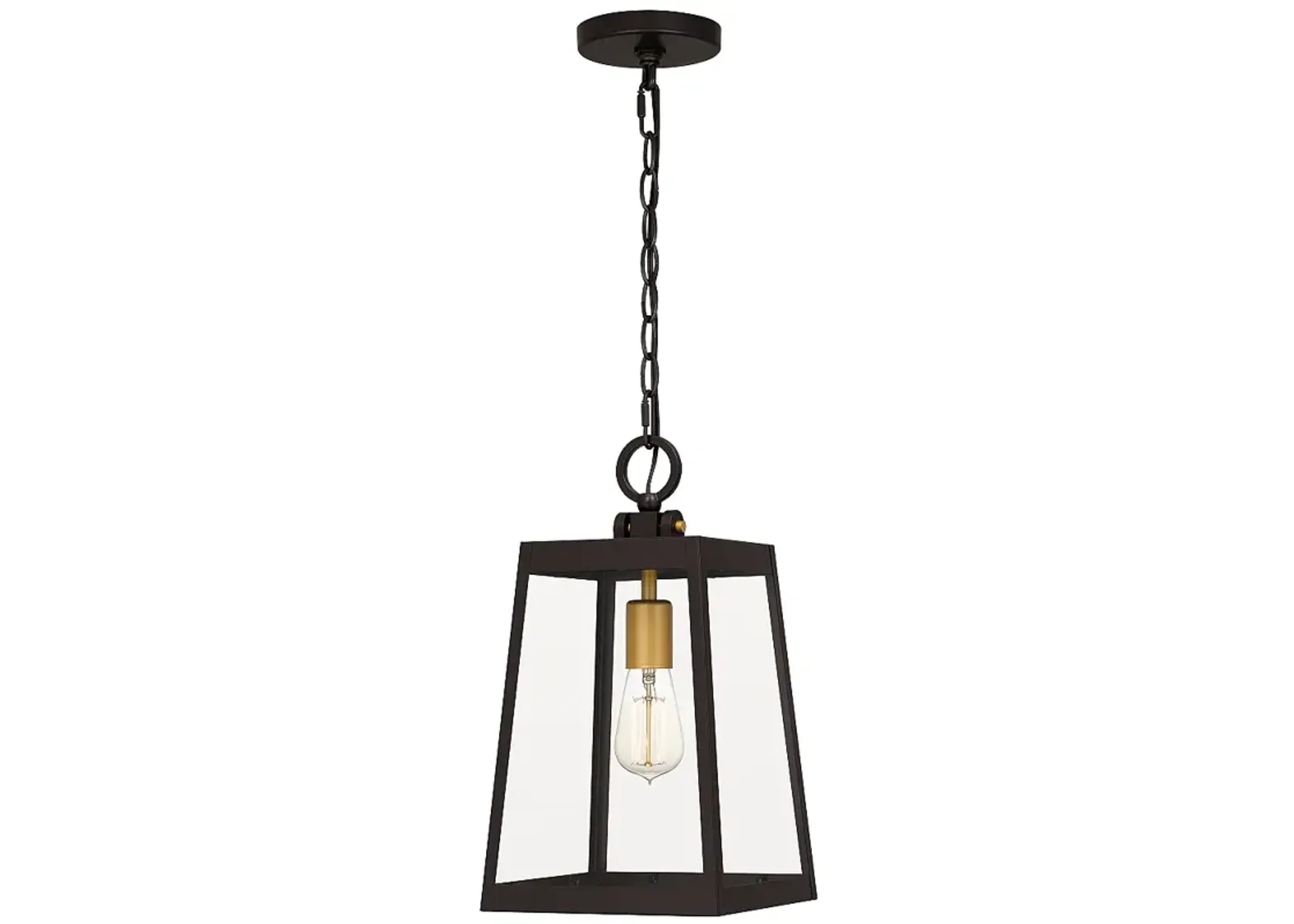 Quoizel Amberly Grove 8 1/2" Wide Western Bronze Outdoor Hanging Light