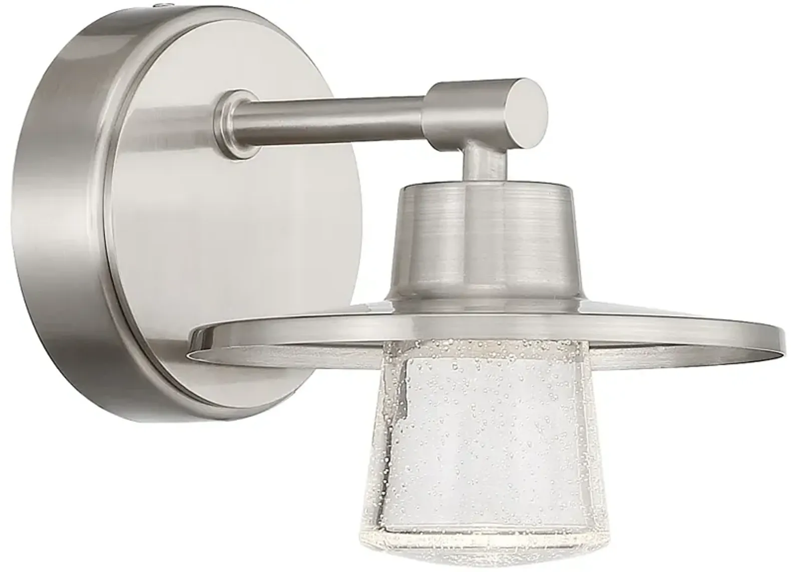 Beacon Avenue 6 1/4" High Brushed Nickel LED Wall Sconce