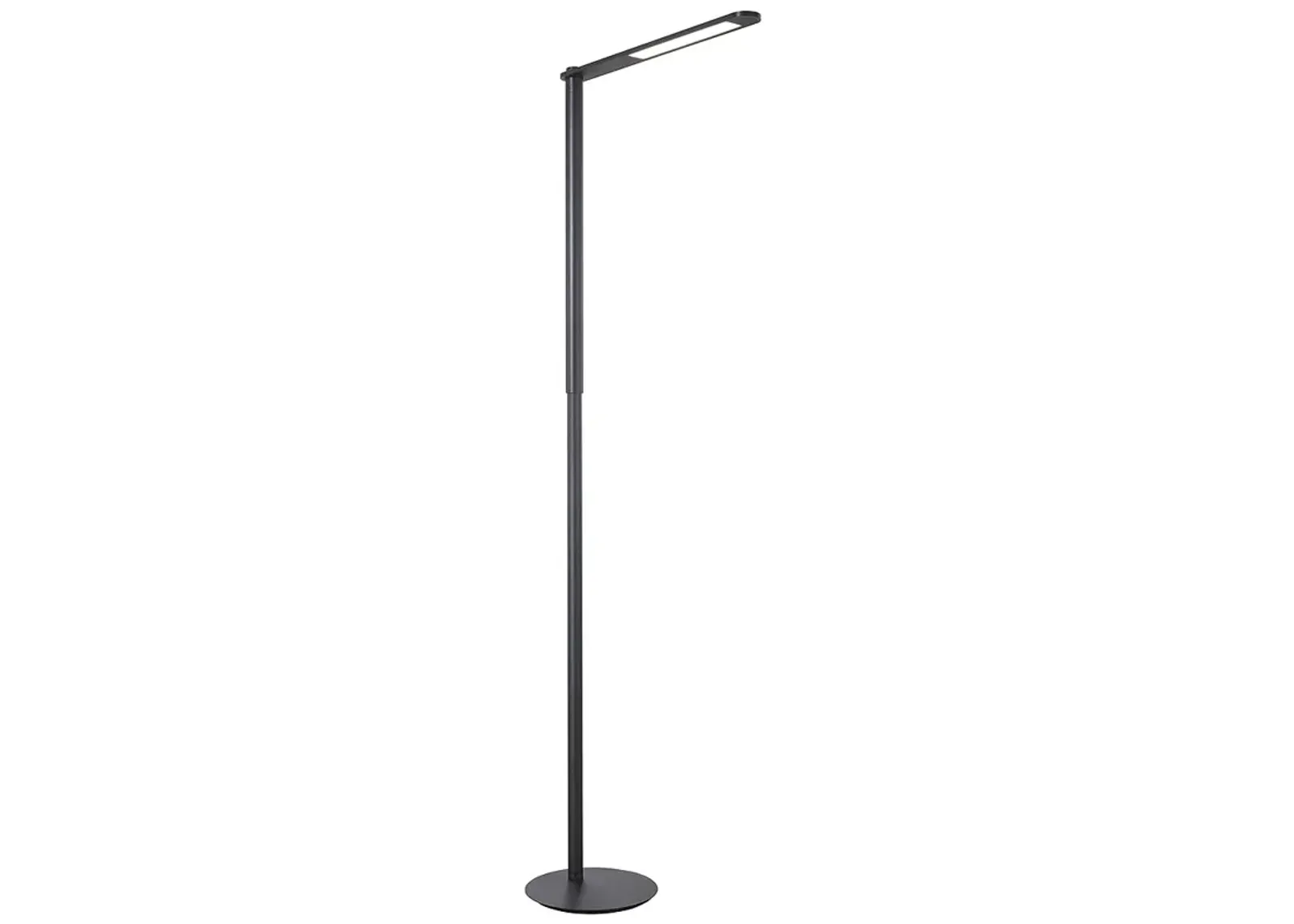 George Kovacs 1-Light LED 9-in Coal Black and Brushed Black Floor Lamp