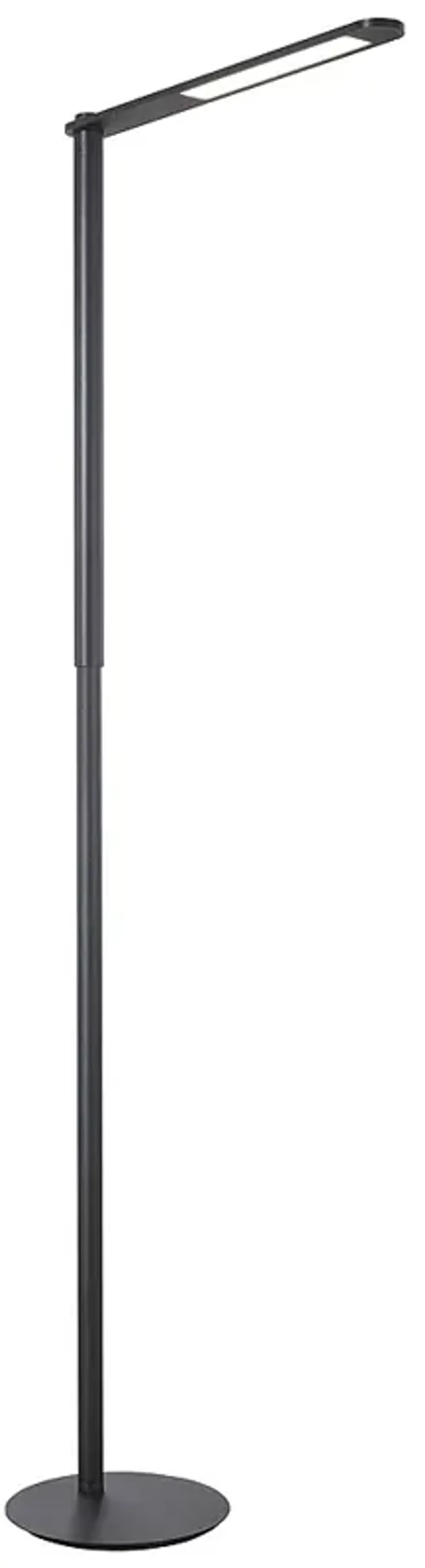 George Kovacs 1-Light LED 9-in Coal Black and Brushed Black Floor Lamp