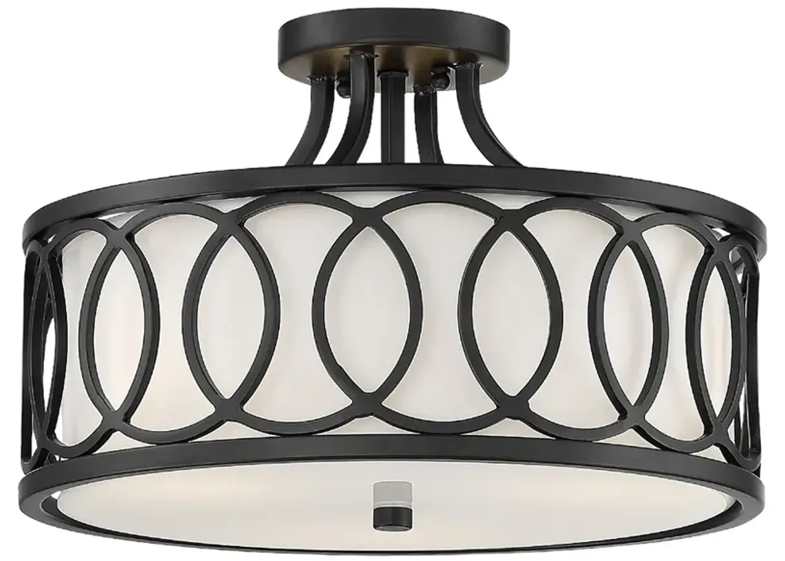 Graham 3 Light Matte Black Ceiling Mount