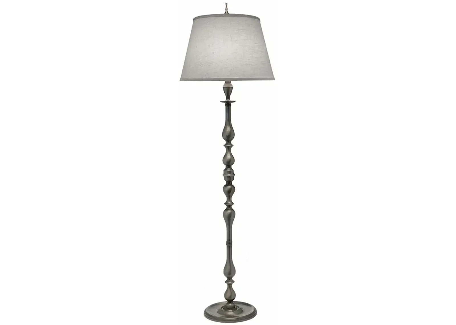 67" H Antique Nickel Candlestick floor lamp