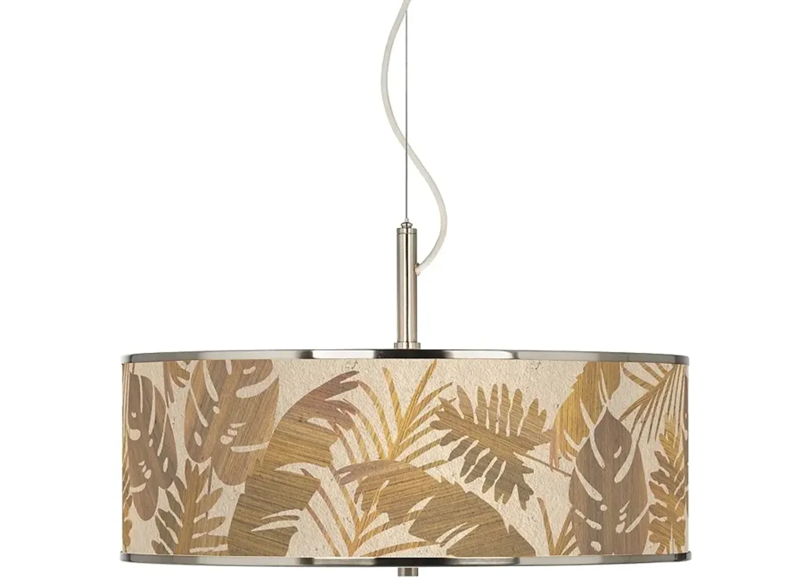 Tropical Woodwork Giclee Glow 20" Wide Pendant Light