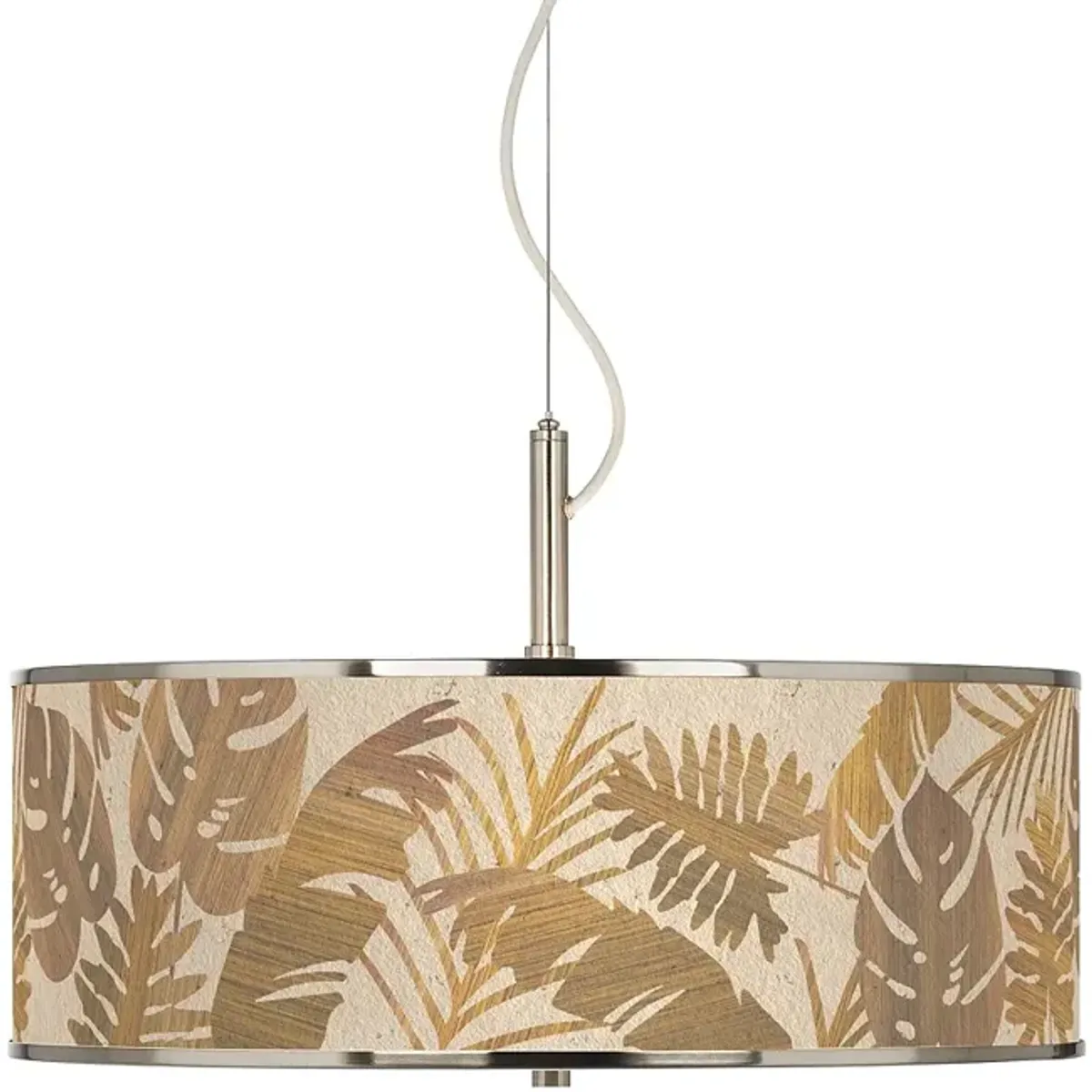 Tropical Woodwork Giclee Glow 20" Wide Pendant Light