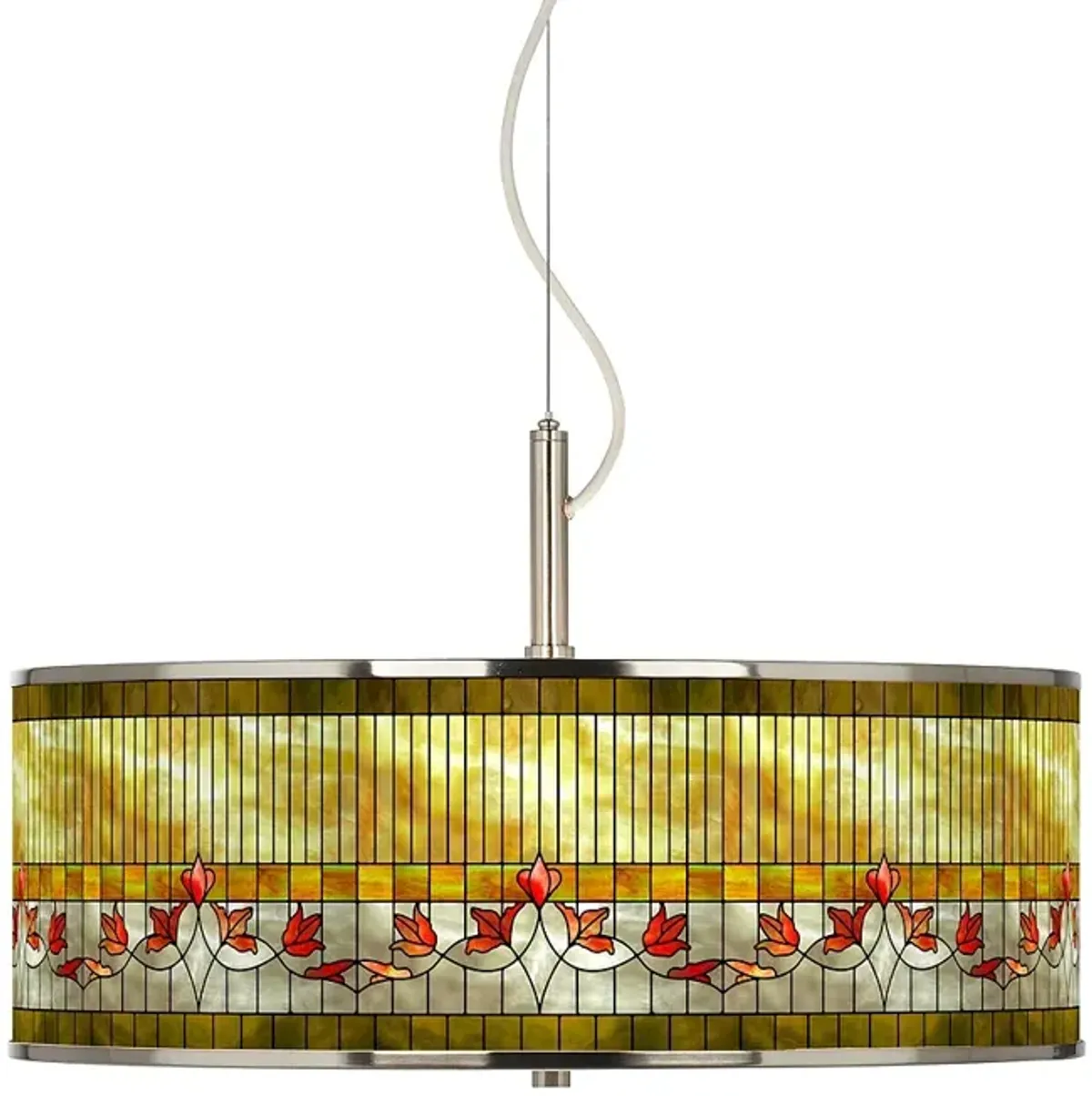 Tiffany-Style Lily Giclee Glow 20" Wide Pendant Light