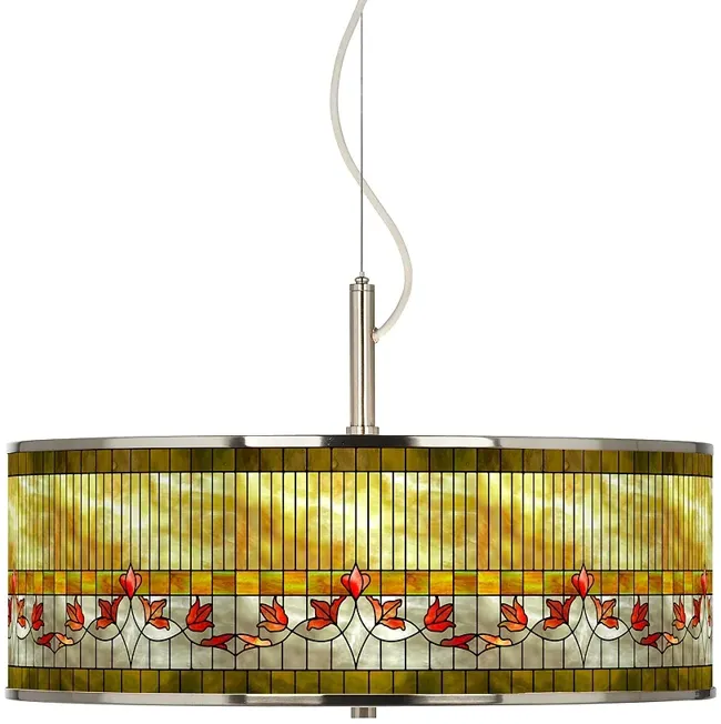 Tiffany-Style Lily Giclee Glow 20" Wide Pendant Light